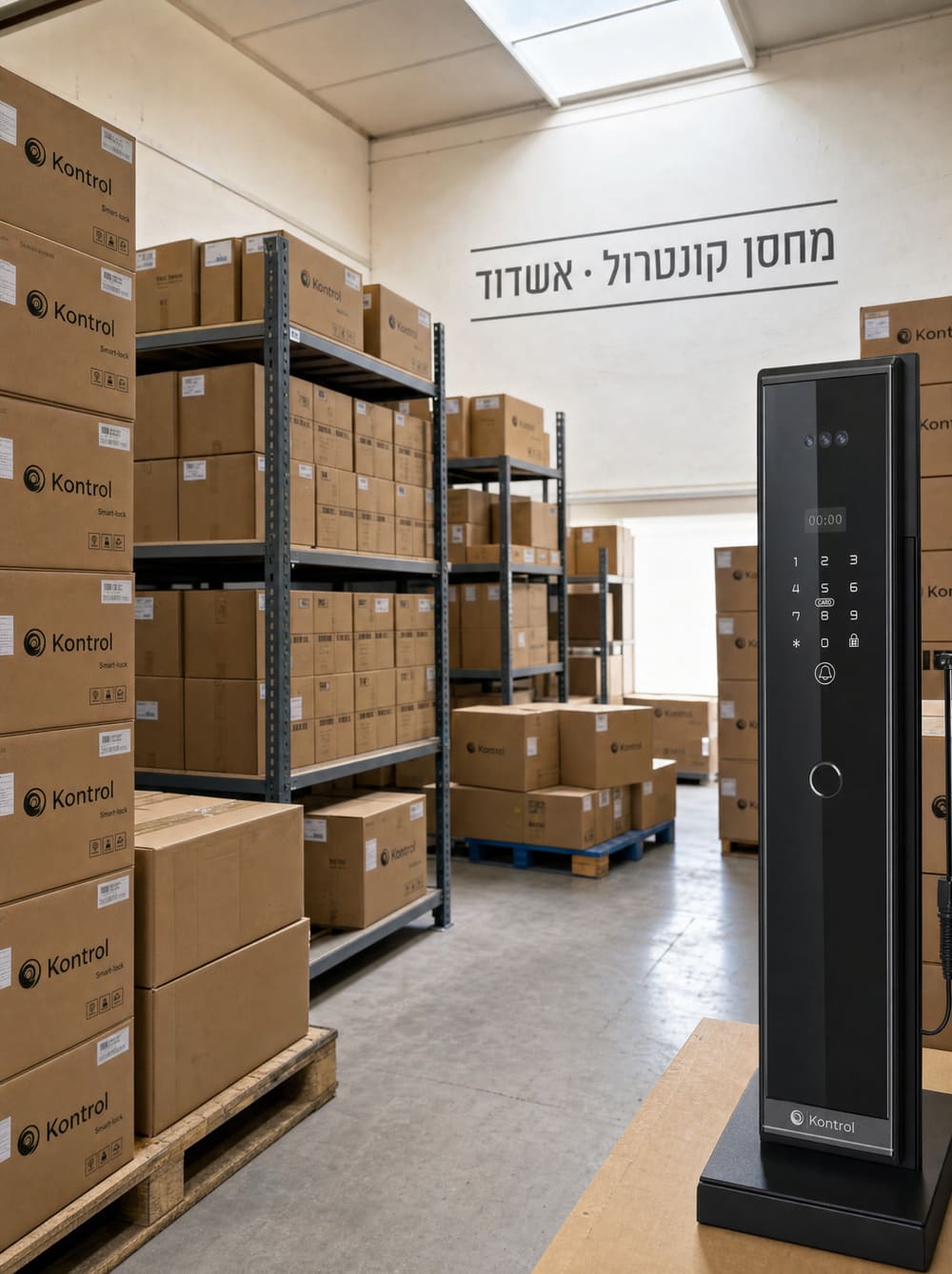 המשרד והמחסן של Kontrol באשדוד — מתקן הייצור והעיצוב הישראלי עם מלאי של Kontrol ZERO